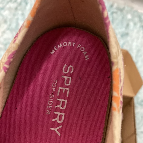 Sperry Top-Siders Boat Shoes With Coral like Print Sz 9.5M - Picture 9 of 11